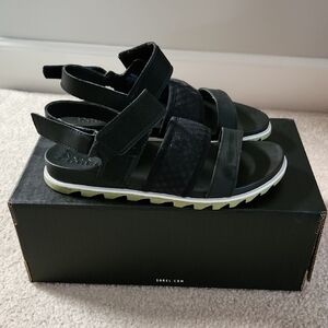 Sorel Womens Black Sandals